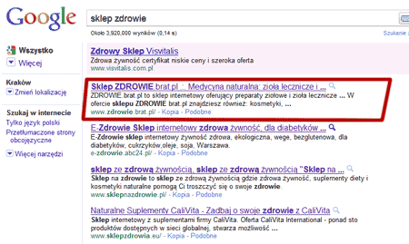Zdrowie sklep