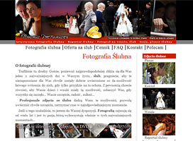Strona internetowa - tworzenie stron - fotograf