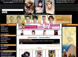 Strona internetowa - tworzenie stron - fryzury