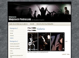 Strona internetowa - tworzenie stron - gitarzysta